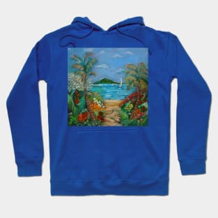 Tropical Sandy Beach Hoodie